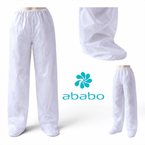 Pantalón desechable de presoterapia blanco