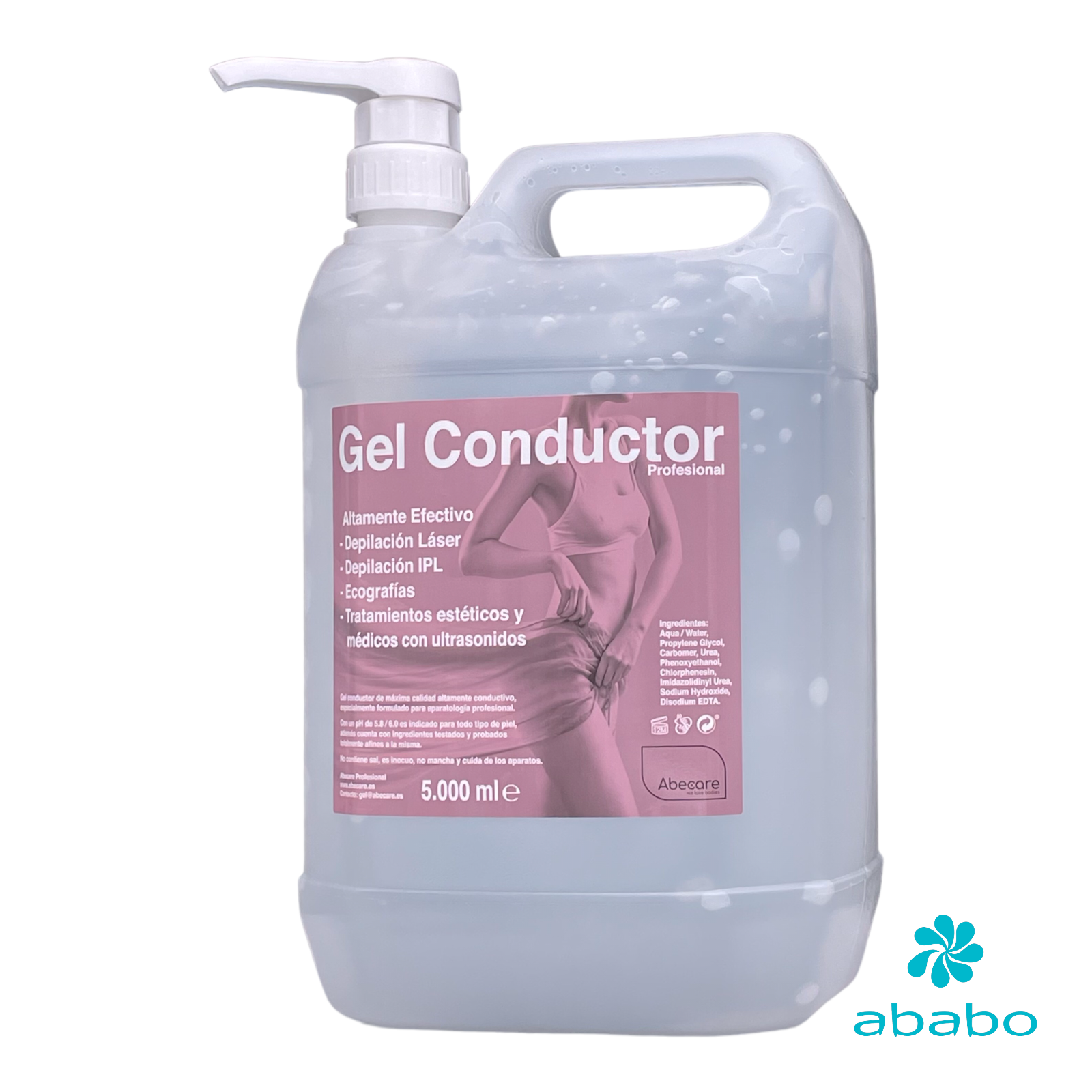 Gel Conductor Incoloro 3 x 5.000ml - ABABO