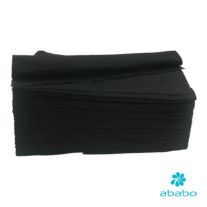 Toalla desechable negra Spunlace